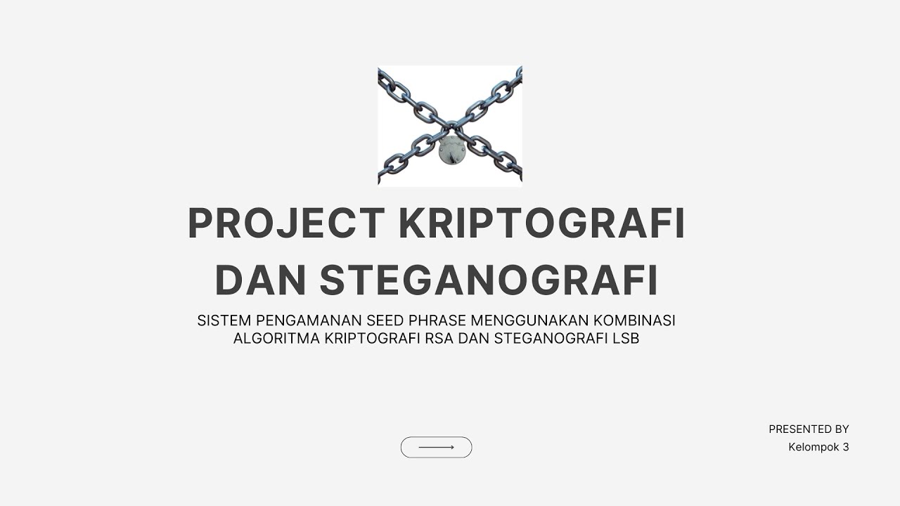 Implementasi RSA dan LSB untuk Pengamanan Seed Phrase | Kelompok 3 – Informatika Universitas Udayana