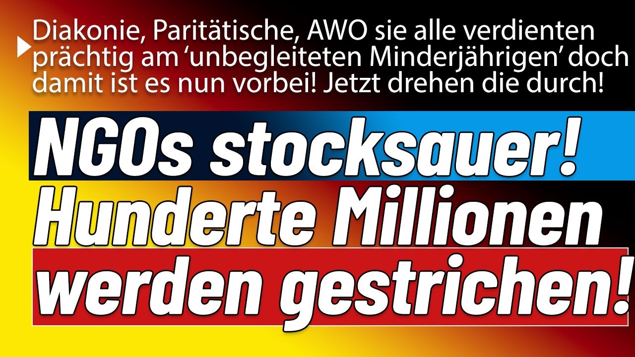 Die sind richtig angefressen! Geschäftsmodell bricht zusammen, Asyl NGOs erhalten keine Gelder mehr!