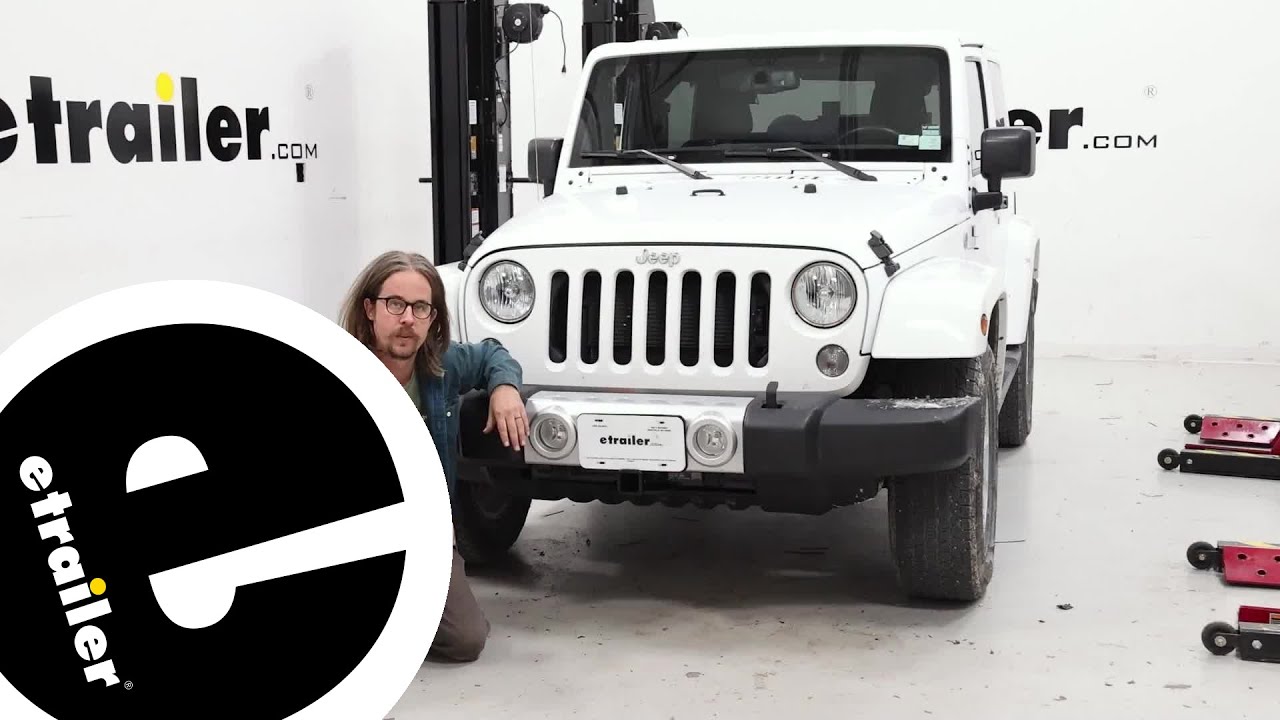 etrailer | Installing the Curt Front Mount Trailer Hitch Receiver on a 2015 Jeep Wrangler