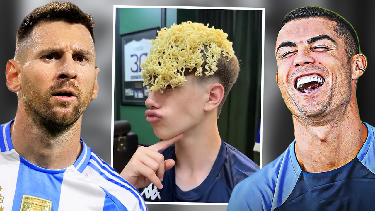كريستيانو وميسي يشاهدون فيديوهات تيك توك وانستغرام الشاطحه #36