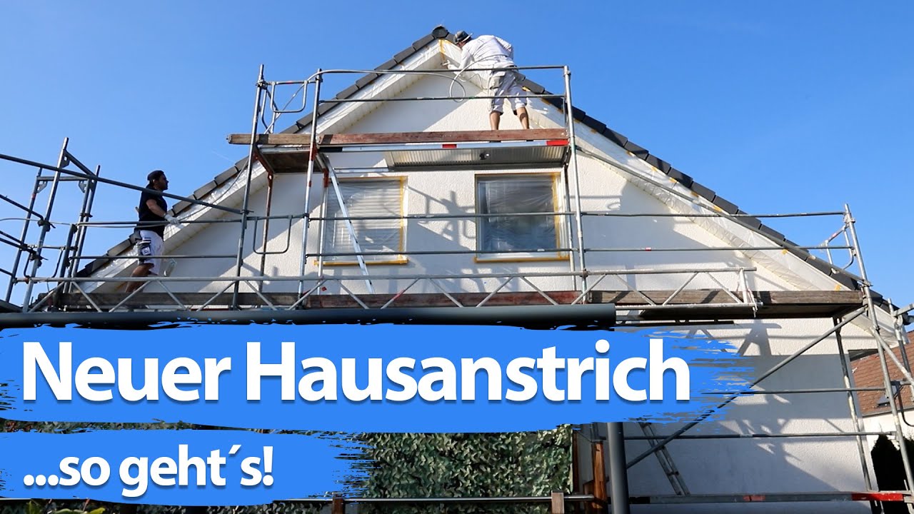 Haus streichen CHALLENGE - Fassade in unter 1 Stunde streichen?