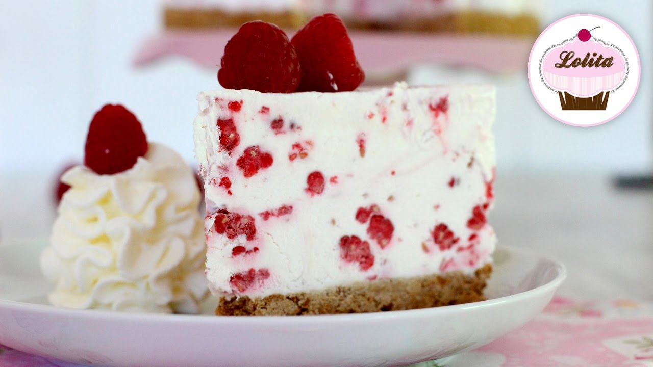 Receta de cheesecake helada de frambuesas