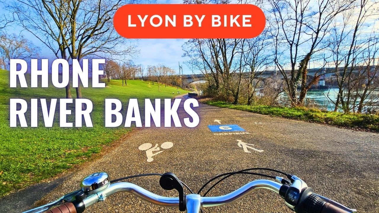 🚴🏼‍♂️ Lyon by bike: On the River bank to Crépieux, St-Clair & Tête d'Or (POV ASMR)