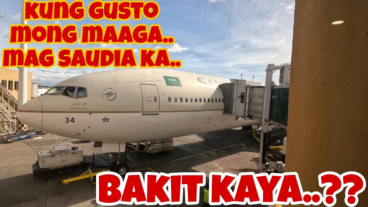SAUDIA AIRLINE FLIGHT SV 861 MANILA TO RIYADH (PART - 2) LAST DAY OF BAKASYON 2024-2025
