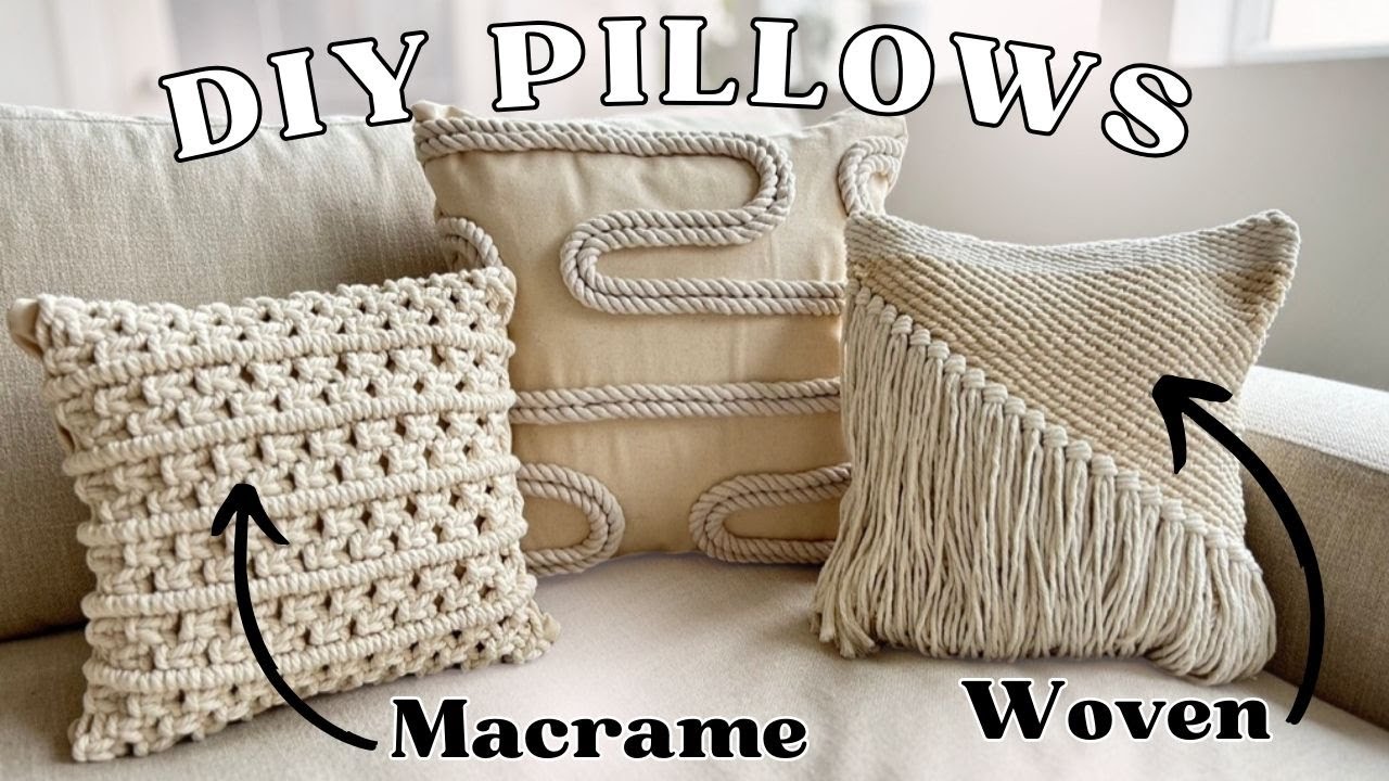 3 DIY Throw Pillows - Beginner Sewing Project!
