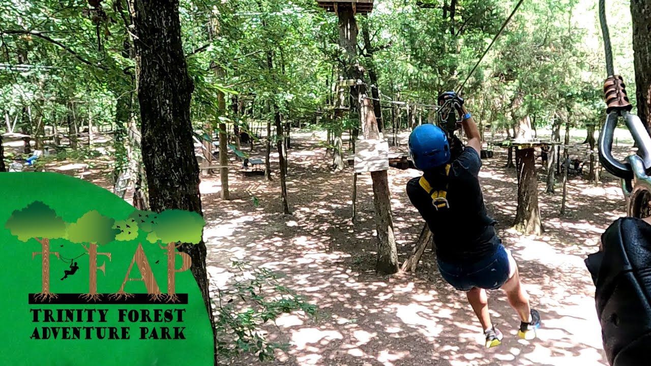 Zip Lining at Trinity Forest Adventure Park Dallas, TX |