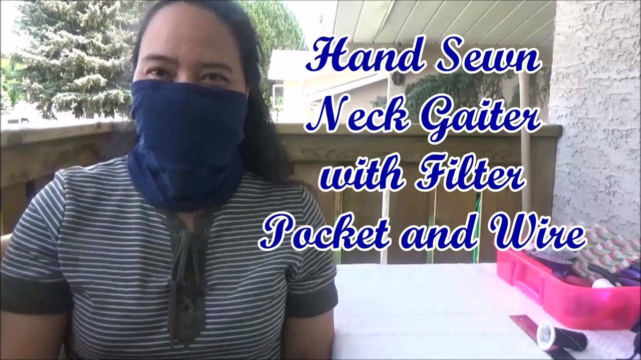 Hand Sewn Neck Gaiter Face Mask 😷👕🧵