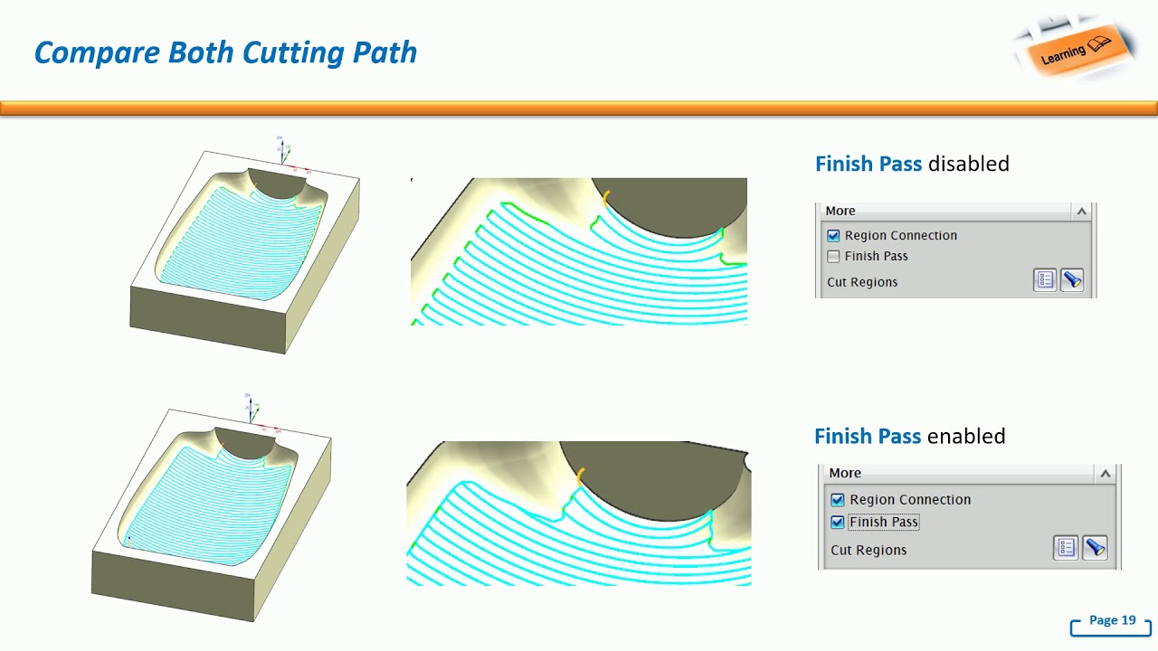 NX CAM Basic : Finish Non Steep Areas of a Cavity