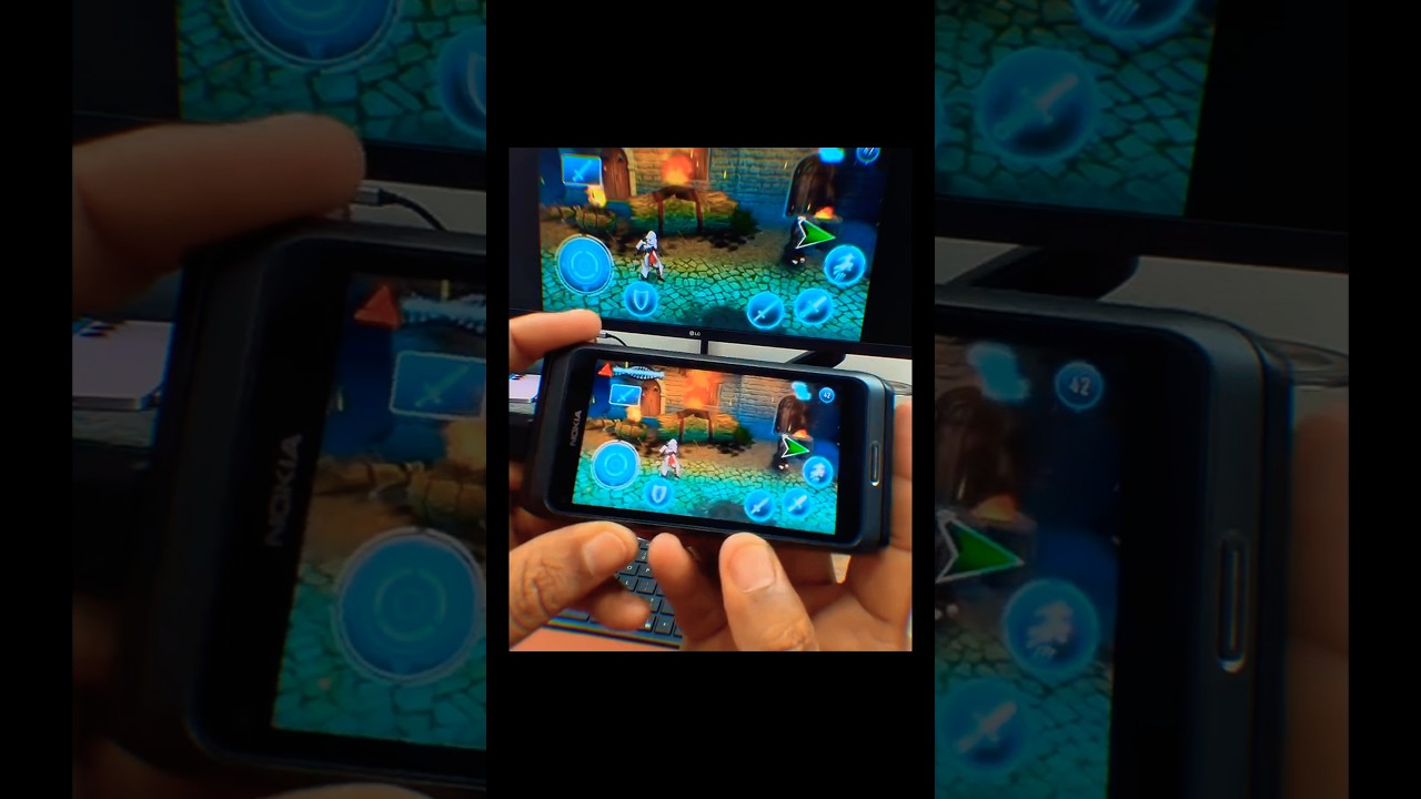 POV: Using a 15 Year Old Nokia Phone To Play Games on TV