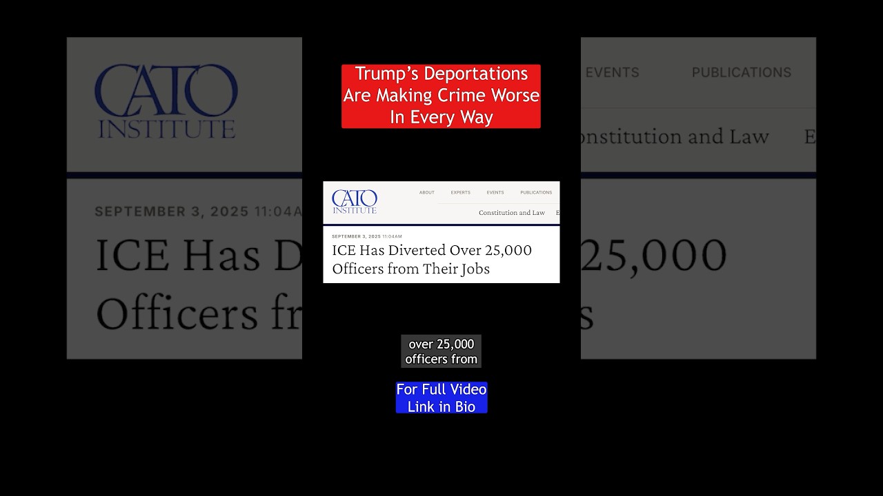 In the name of reducing crime these deportations are actually making crime way worse