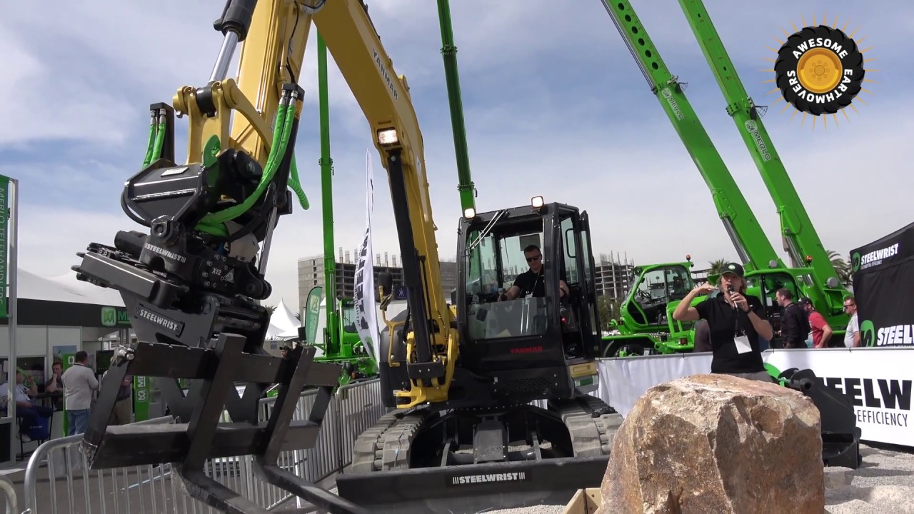 Steelwrist Tiltrotator Demonstration at  Conexpo 2017