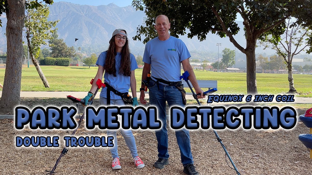 Park Metal Detecting | Two Minelab Equinox 800 with 6 Inch Coils | Double the Trouble