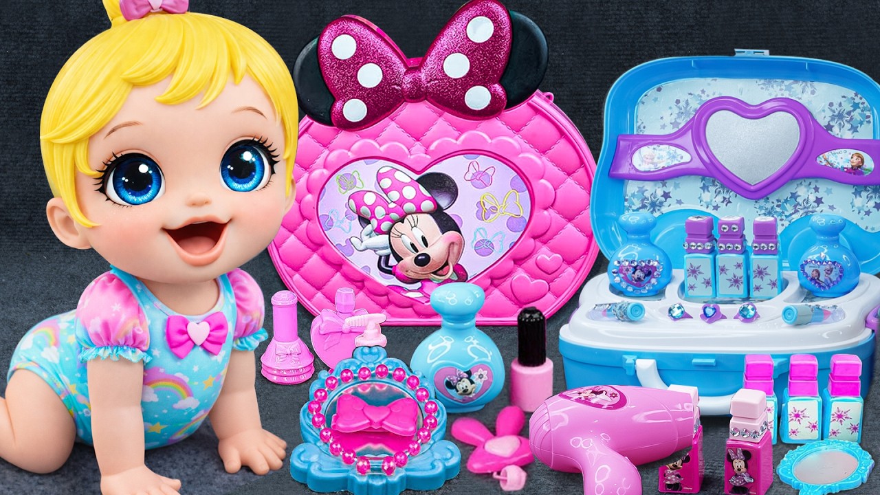 60 Minutes Satisfying Unboxing Disney Elsa Makeup Set, Beauty Playset ASMR | Review Toys