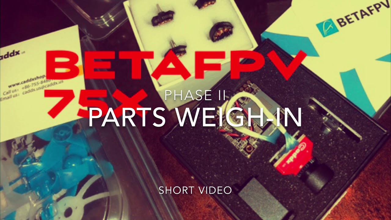 Parts Weight-in... Micro Drone / CinemaWhoop BetaFPV 75x - Caddx Turtle