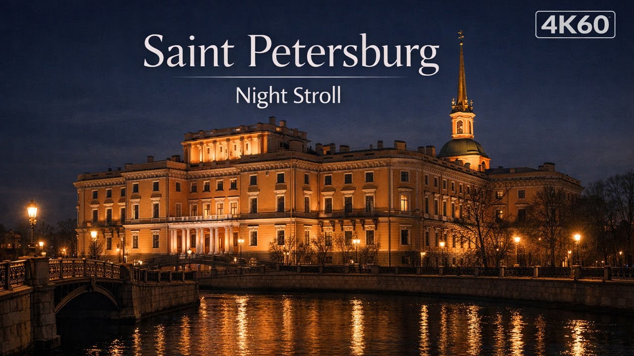 Saint Petersburg City Walk 🎧 Kazan Cathedral to Grand Hotel Europe | Evening 4K60