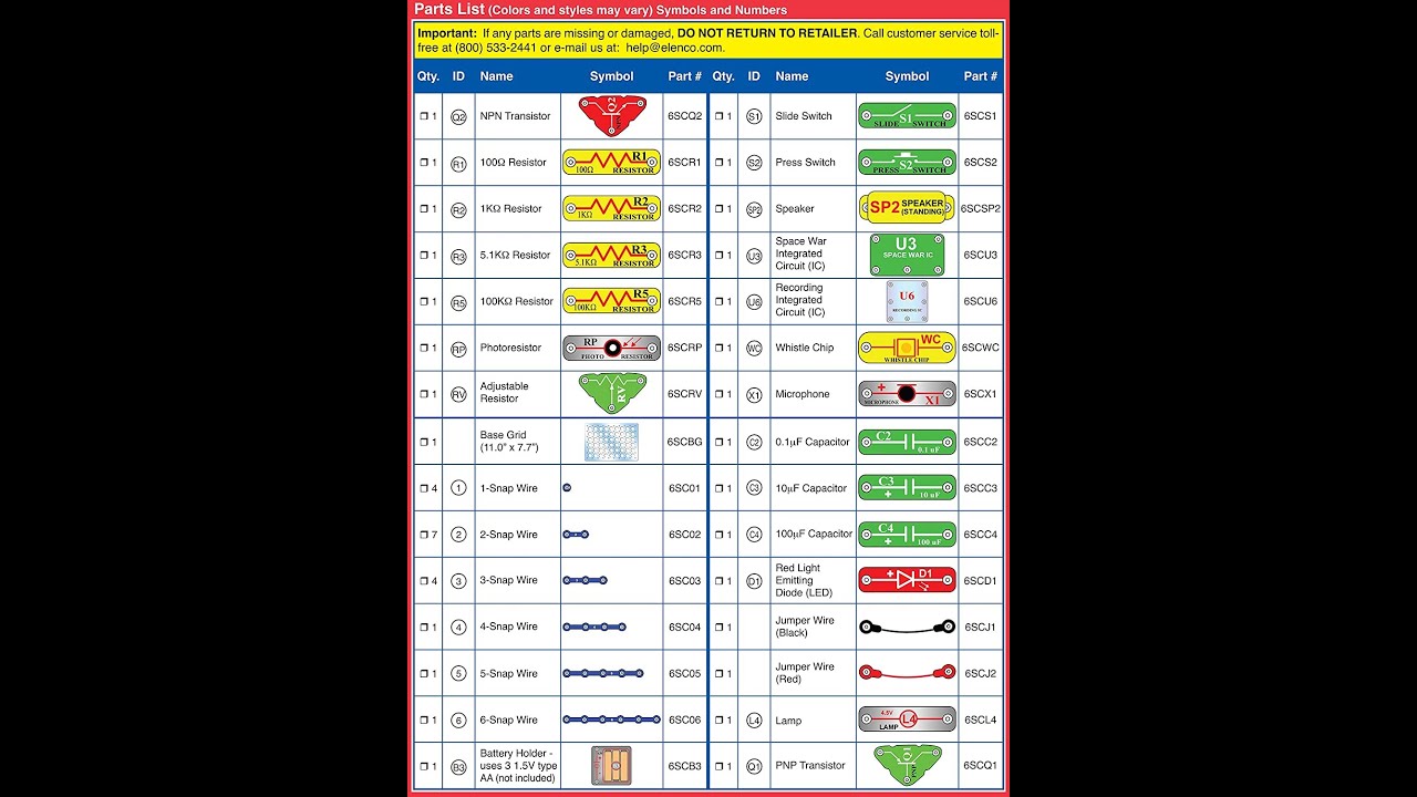 Snap Circuits 203 Electronics Exploration Kit  Over 200 STEM Projects  4-Color Project Manual  42 .
