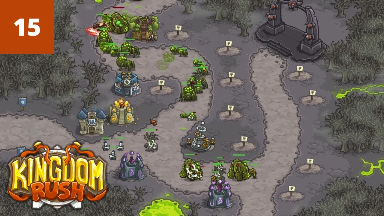 Kingdom Rush (Veteran/No Lives Lost) Walkthrough Part 15 - Rotten Forest
