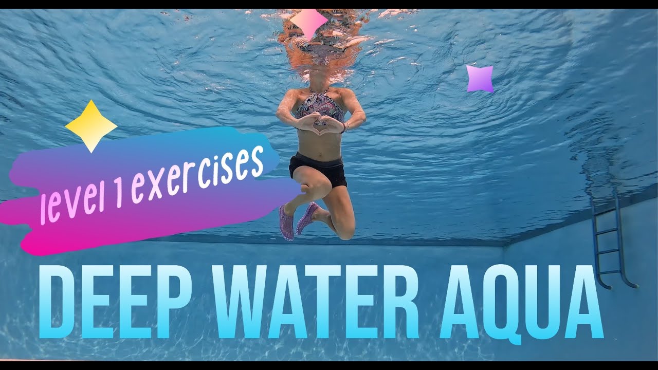 DEEP WATER AEROBIC AQUA EXERCISES  FOR RAPID WEIGHT LOSS. BEGINNERS' FRIENDLY POOL WORKOUT