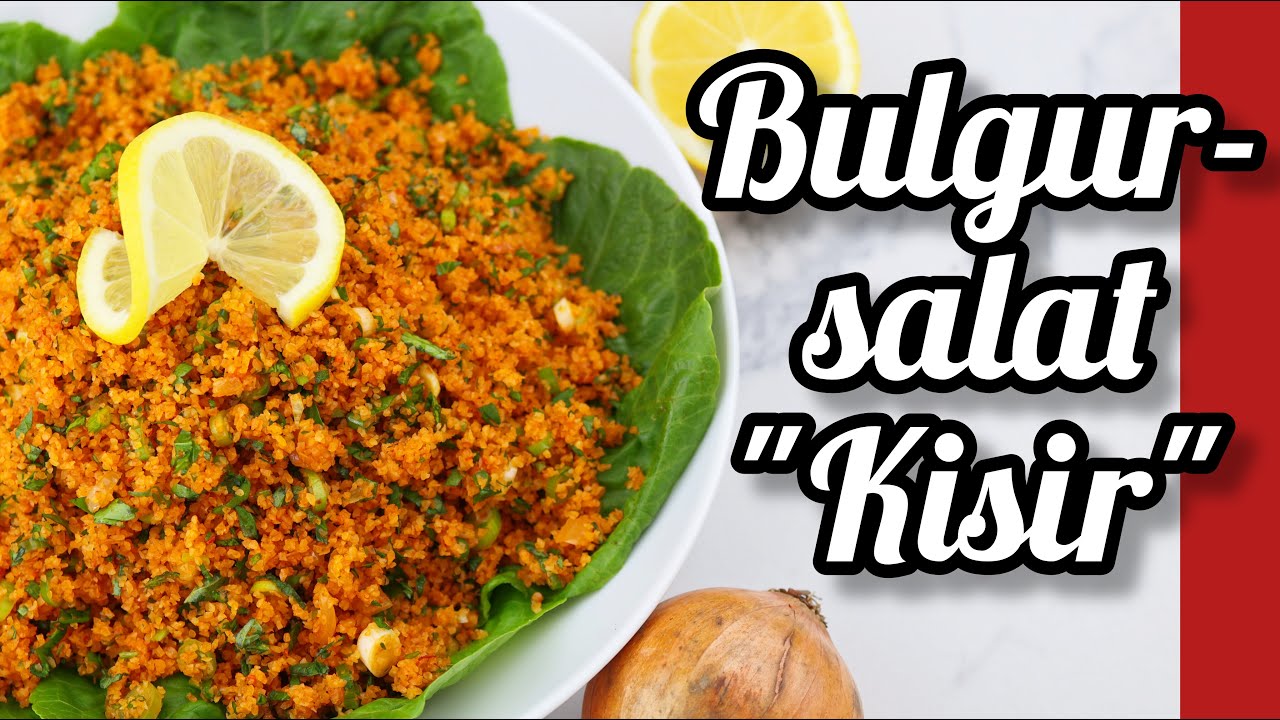 Рецепт кисира | Турецкий салат из булгура | быстрый, вкусный, веганский