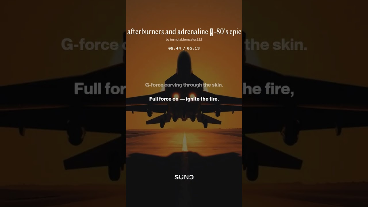 Eagles 🦅 afterburners and adrenaline 🦅 80's epic  angelic