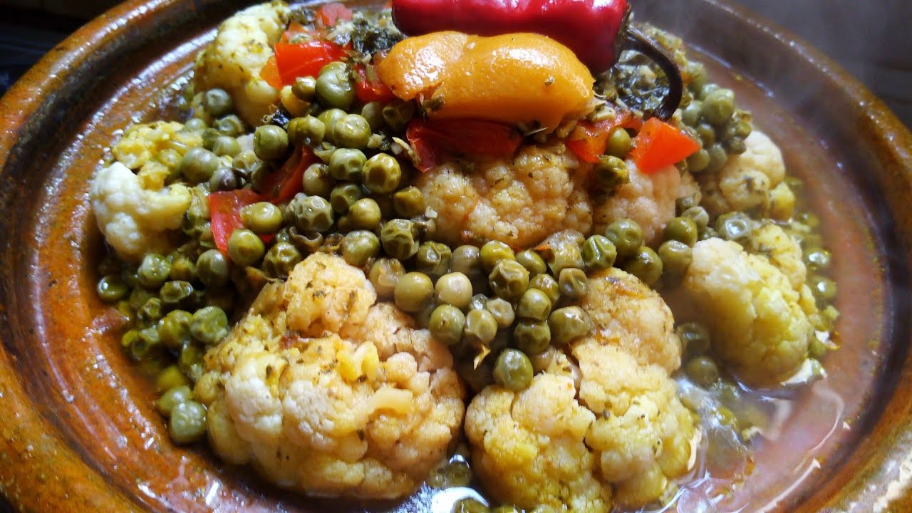 طاجين اللحم بشيفلور والجلبانة 😋  كيجي لذيذ ومعلك👌👍بدون التصاق👌👍