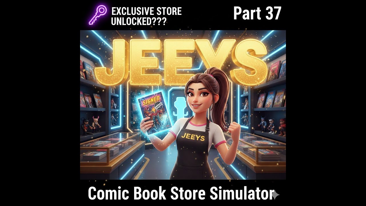 HOW TO UNLOCK THE EXCLUSIVE STORE VIDEO GAME! 💎 Comic Book Store SIM 37 
