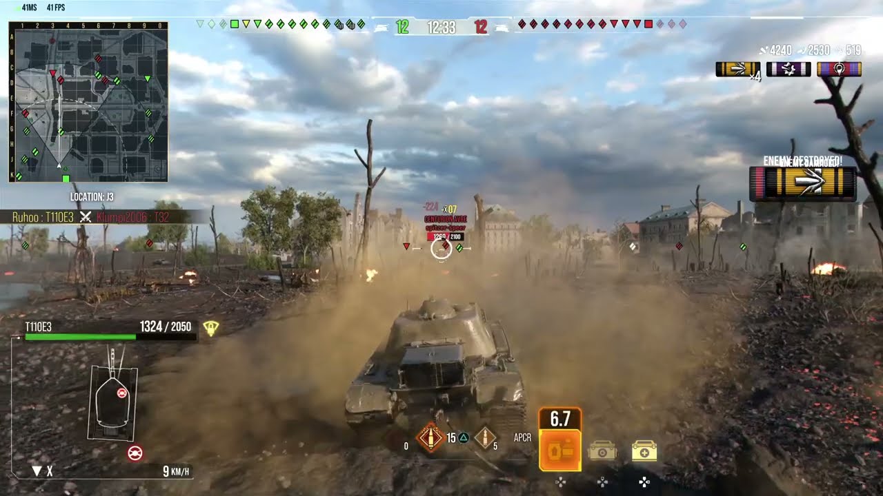 Wot Console - T110E3 - 10k dmg