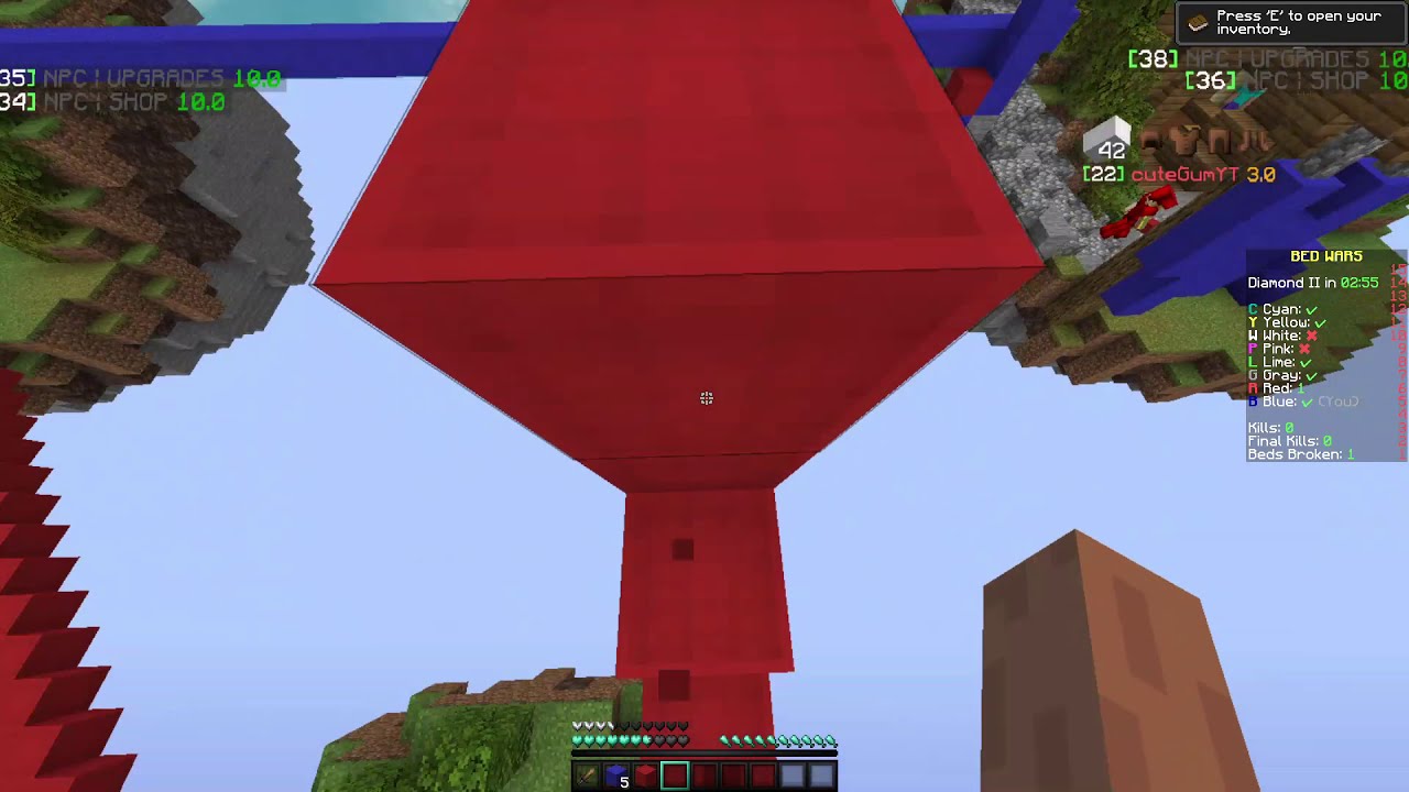 Dominating Blocks MC with vape v3.25 client