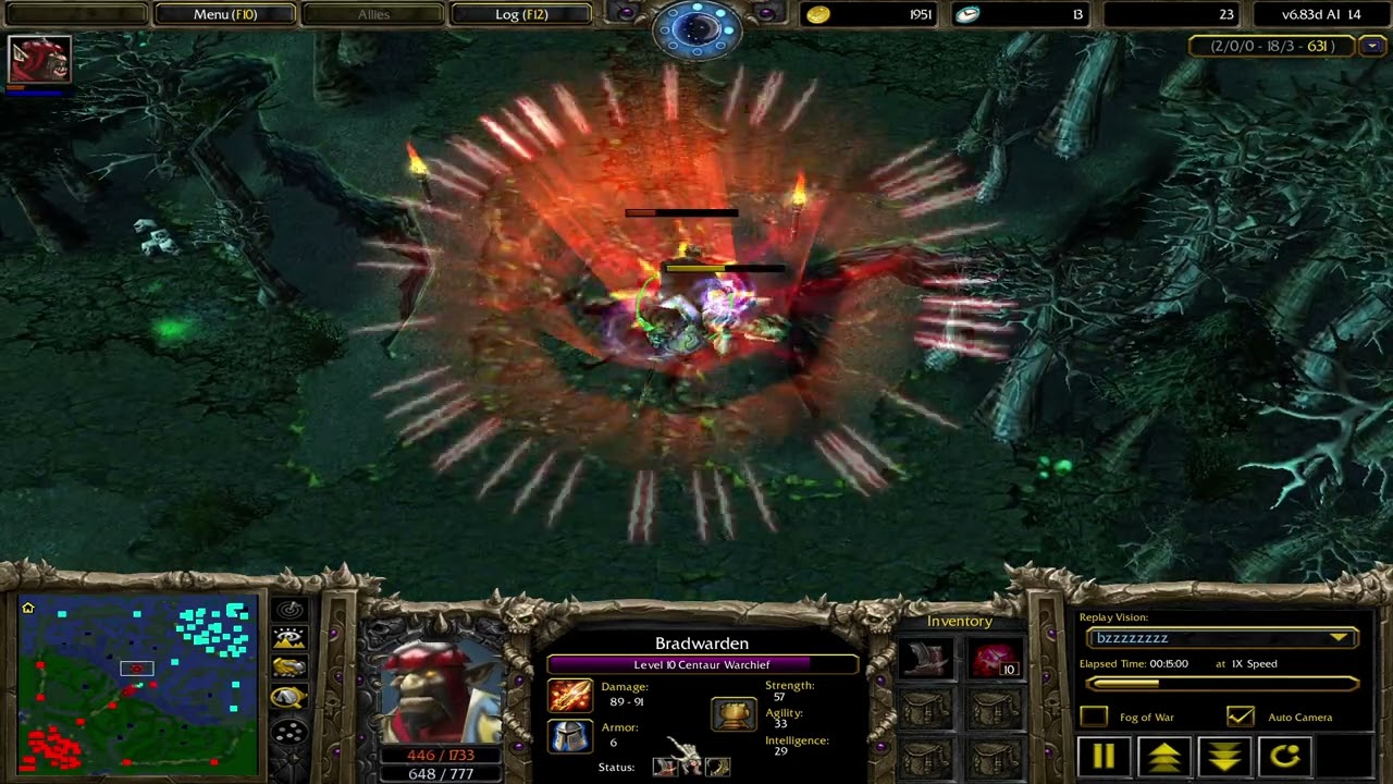 1vs5 computers Warcraft 3 dota-1 CENTAUR WARCHIEF GAME 👍👏👌😊💖🍀💯