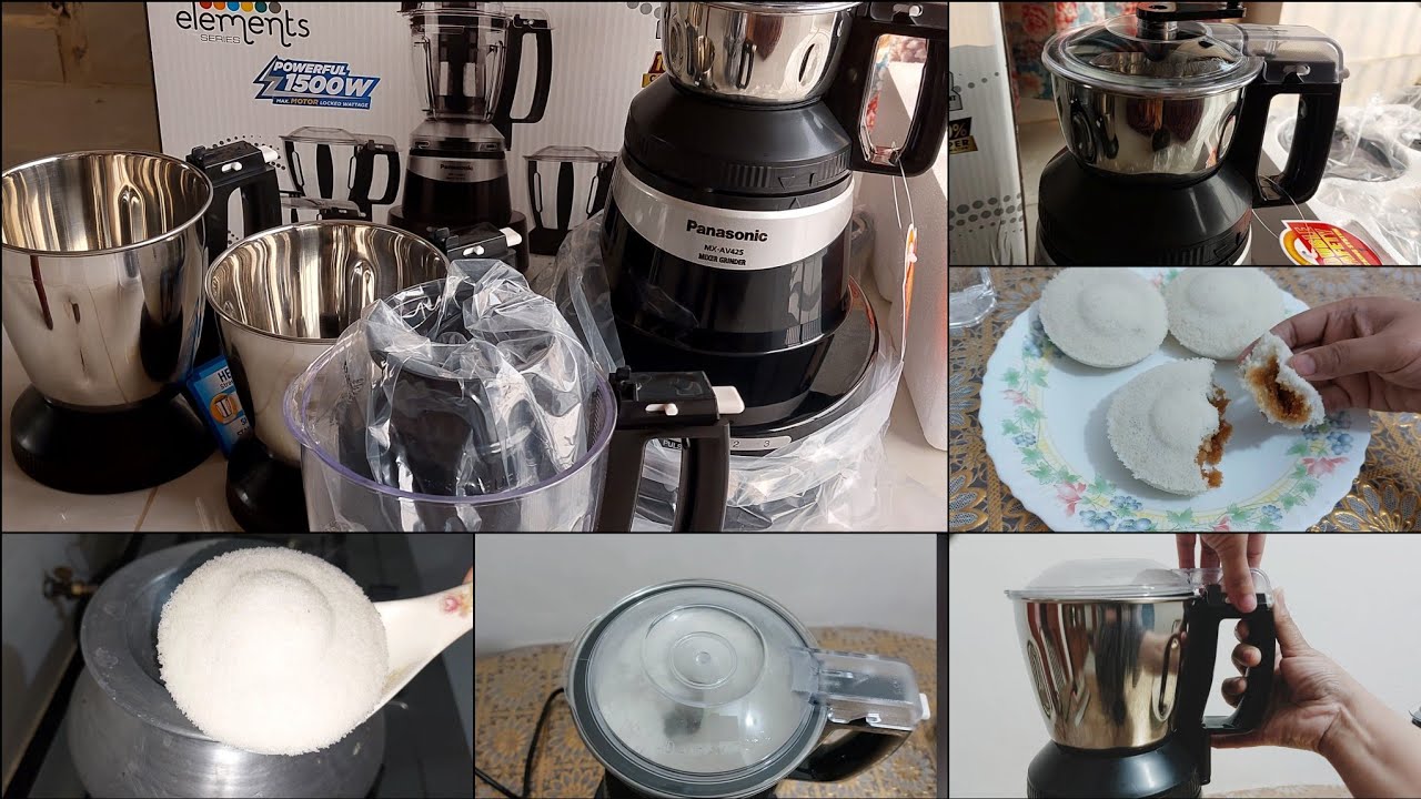#Panasonic MX-AV425 mixer grinder unboxing || নতুন গ্রাইন্ডার দিয়ে চাল গুড়া করে ভাপা পিঠা রেসিপি
