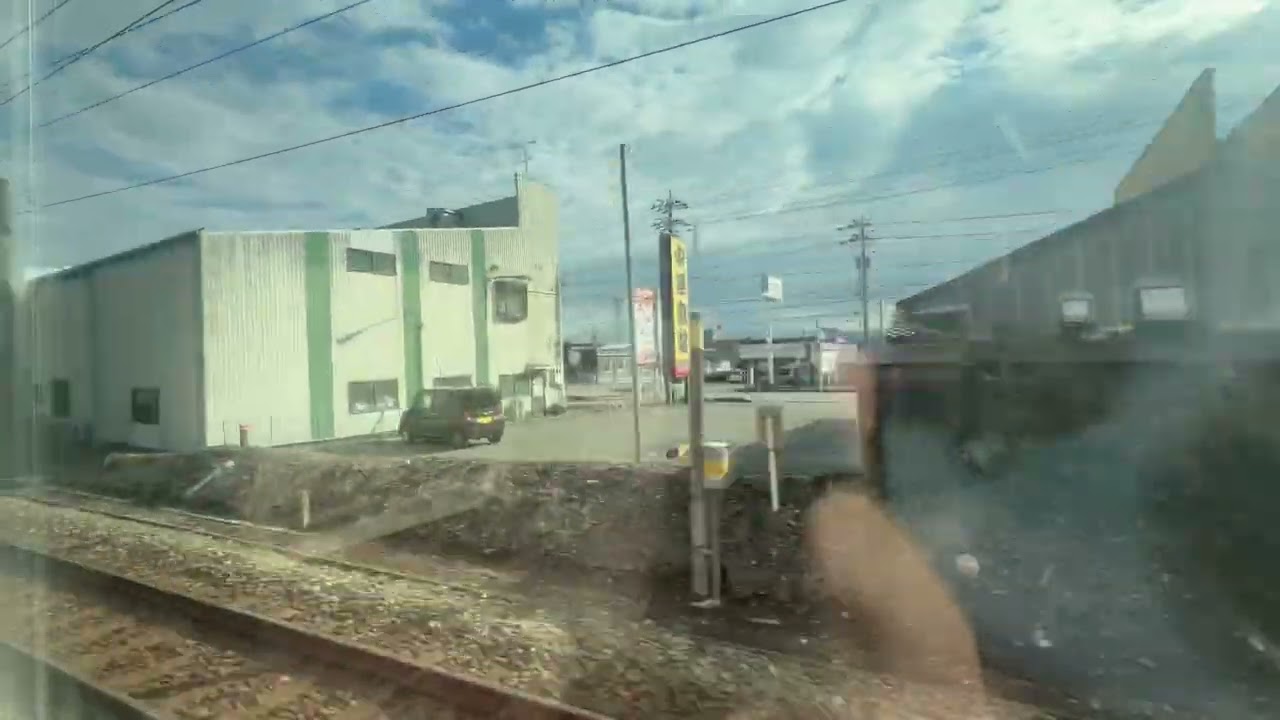 IRいしかわ鉄道521系側面展望 粟津→小松