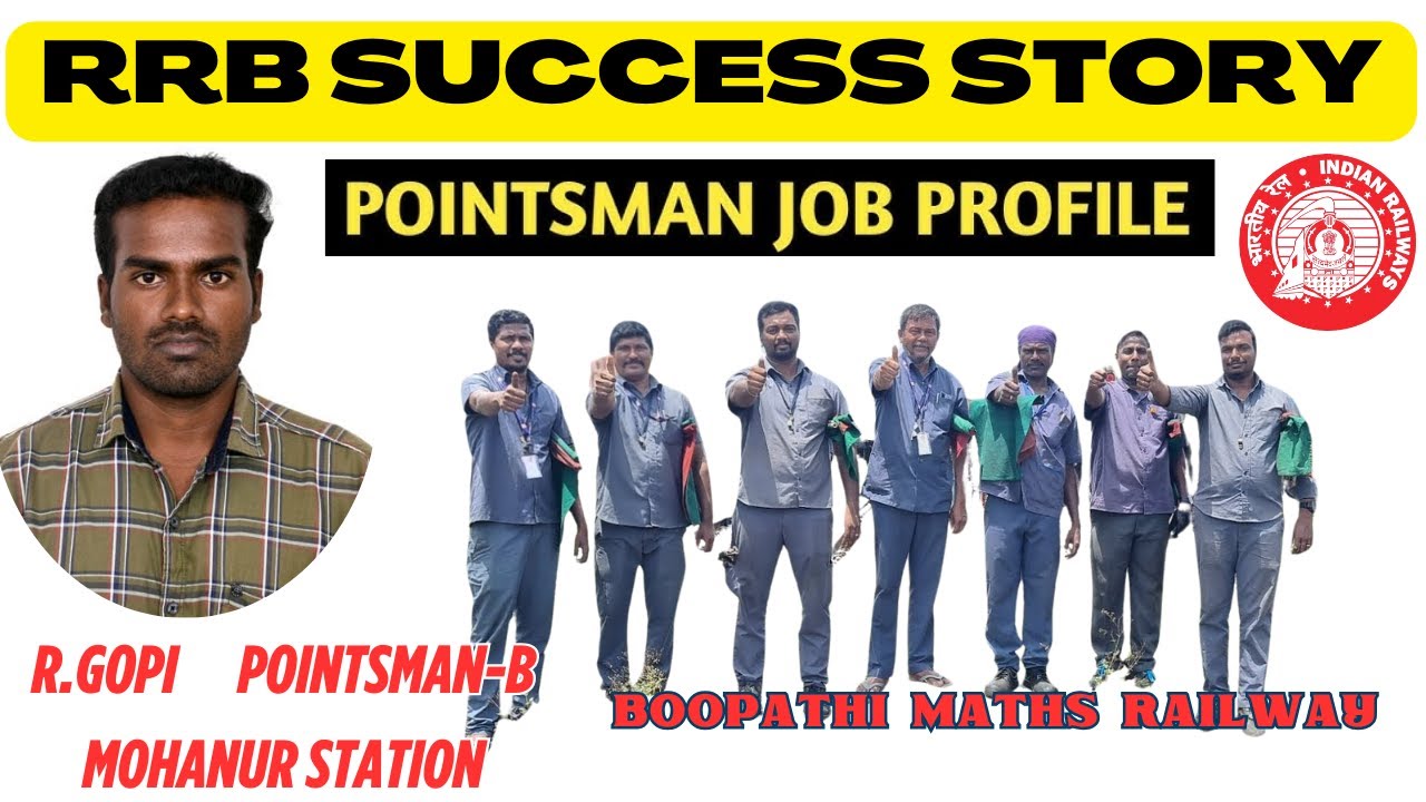 INDIAN RAILWAY SUCCESS STORY TAMIL || POINTSMAN JOB PROFILE TAMIL || RAILWAY வெற்றி கதை BY R.GOPI