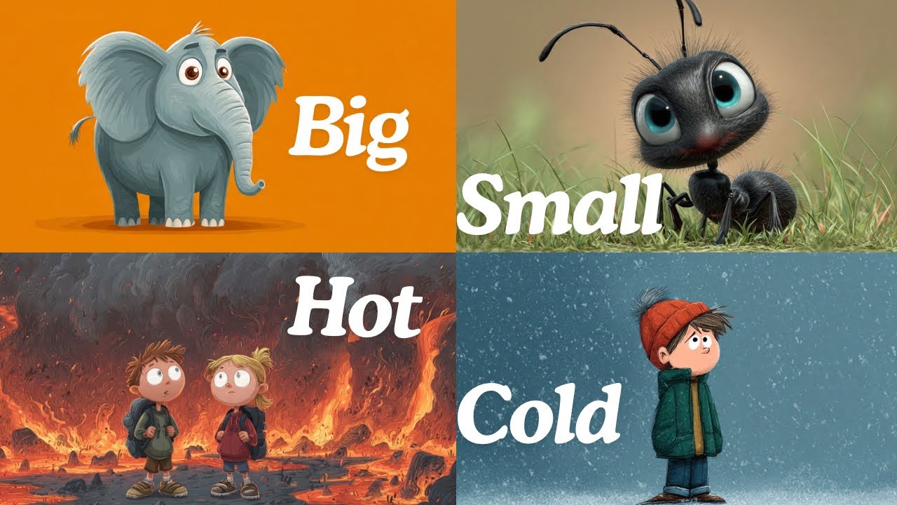 I'm Big I'm Small | Opposites Song for Kids | Learn English | Nursery Rhymes for kids | Pre for Kids