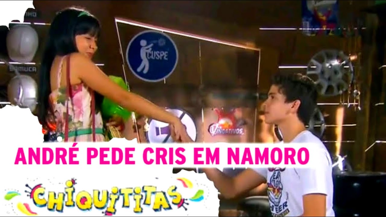 André pede Cris em namoro, fofos| Chiquititas