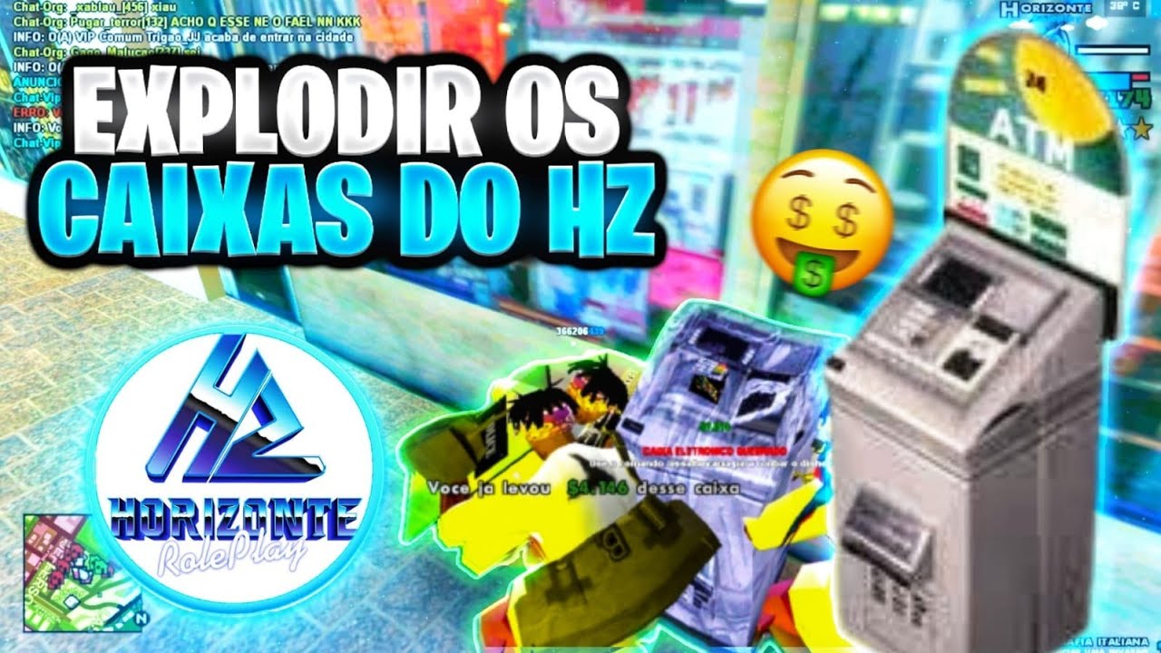 ROUBANDO CAIXAS ELETRÔNICOS COM O COMPLEXO DO BJ ! CHEGOU POLÍCIA - GTA SAMP HORIZONTE RP
