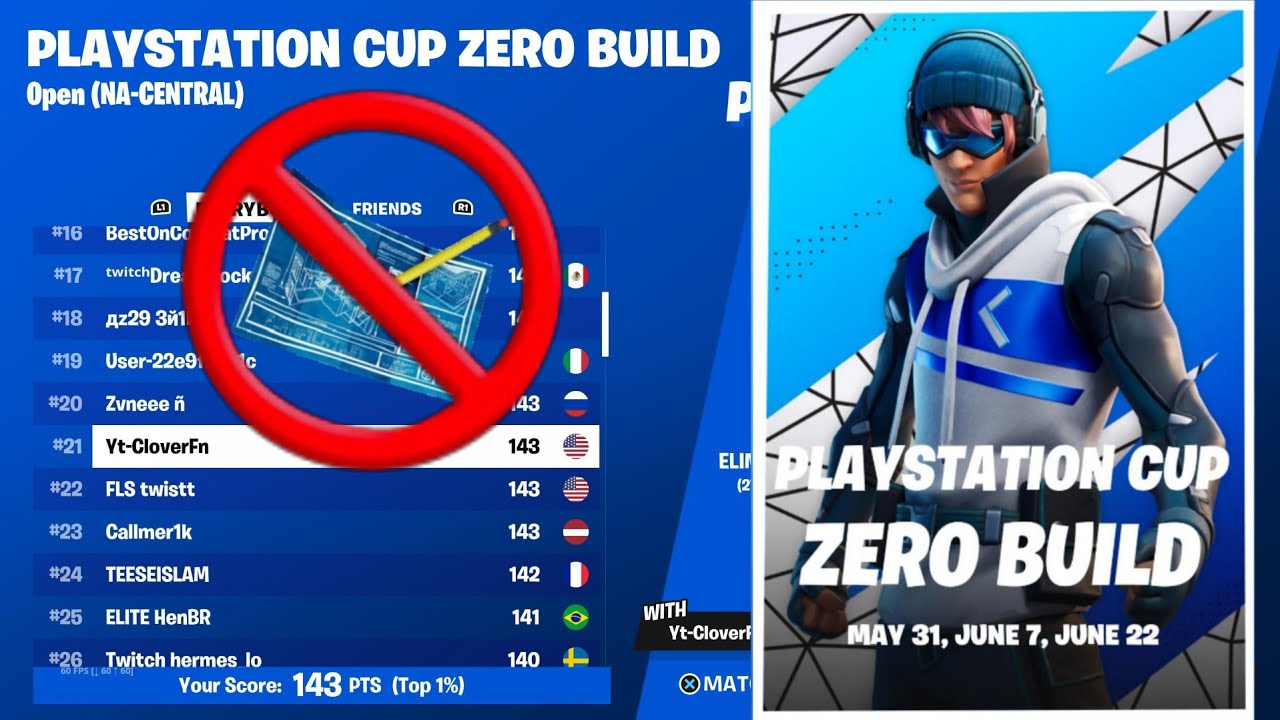 How I Qualified To The Zero Build PlayStation Cup Finals (4K PS5) 🏆Guaranteed $100 🤑