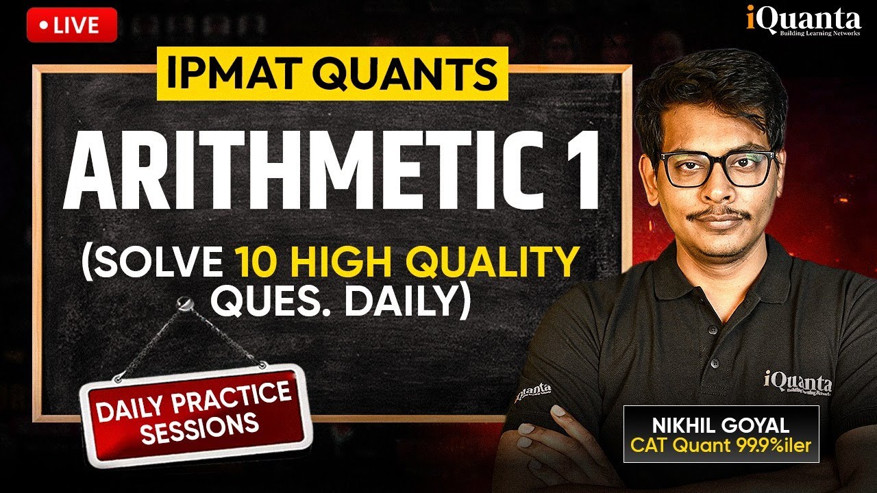 IPMAT Daily Practice Series by iQuanta | Arithmetic 1