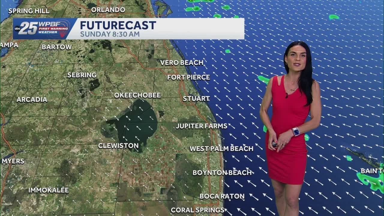 Chance for showers Sunday