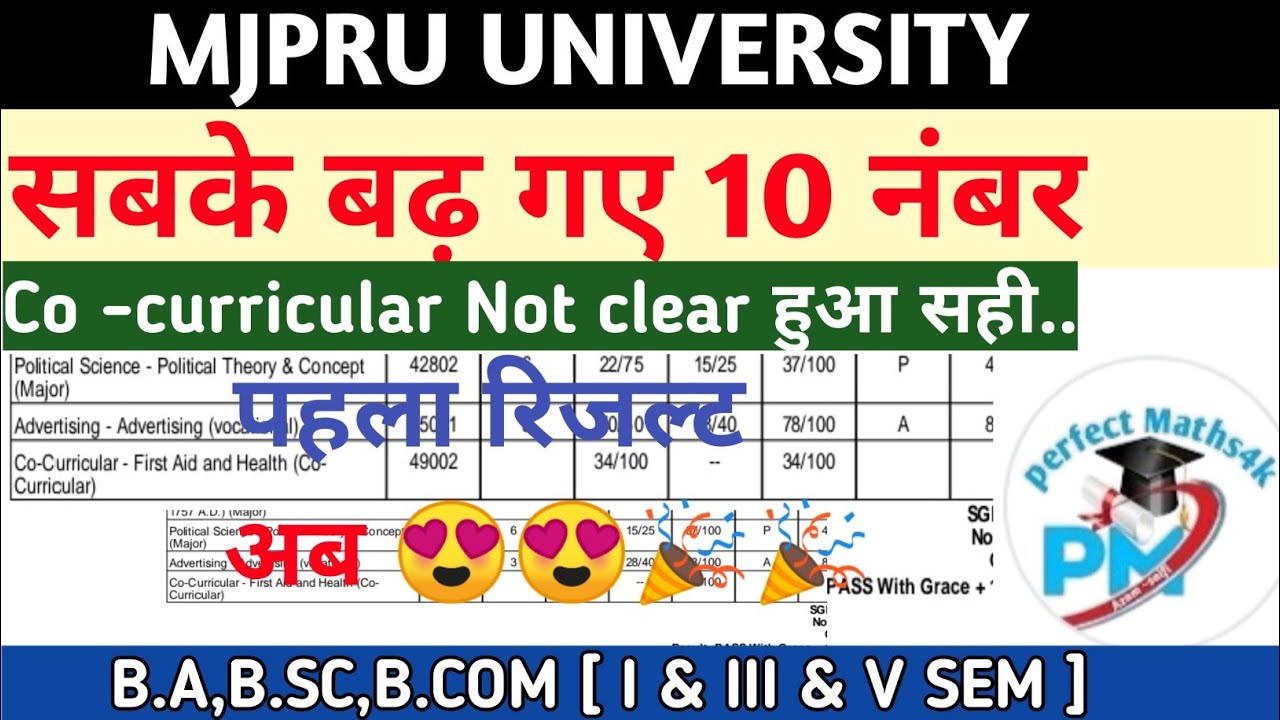 Co- curricular ! सबके बढ़ गए 10 MARKS😍🥳🥳🥳 B.A ,B.SC ,B.COM [ I& III &V SEMESTER]✓✓