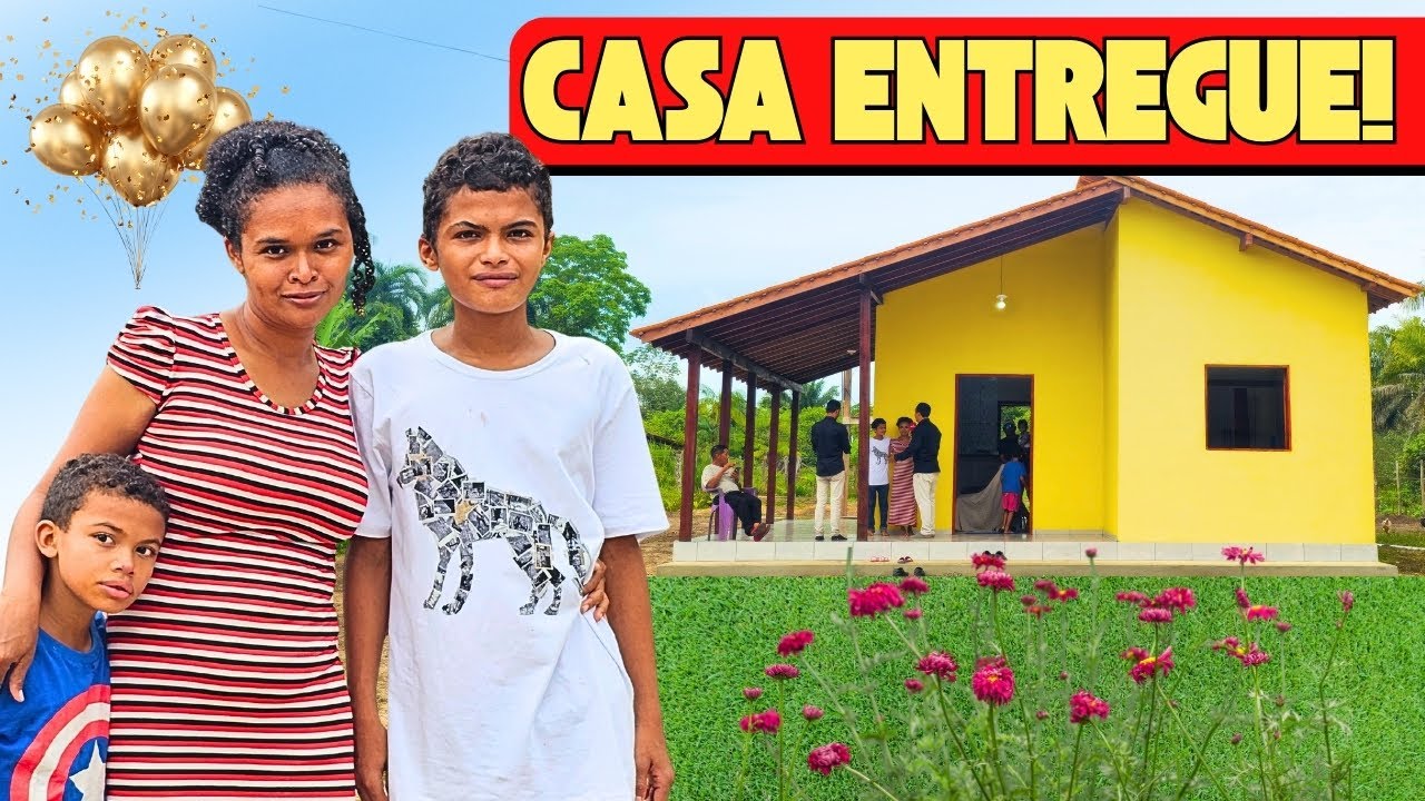 VEJA: GAROTO DO PASTEL E FAMÍLIA RECEBEM A NOVA CASA❤️