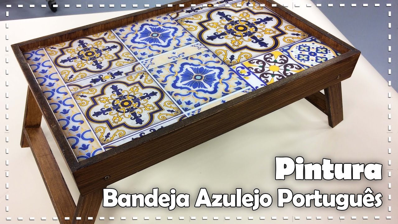 BANDEJA AZULEJO PORTUGUÊS com Tati Rocha - Programa Arte Brasil - 26/01/2017
