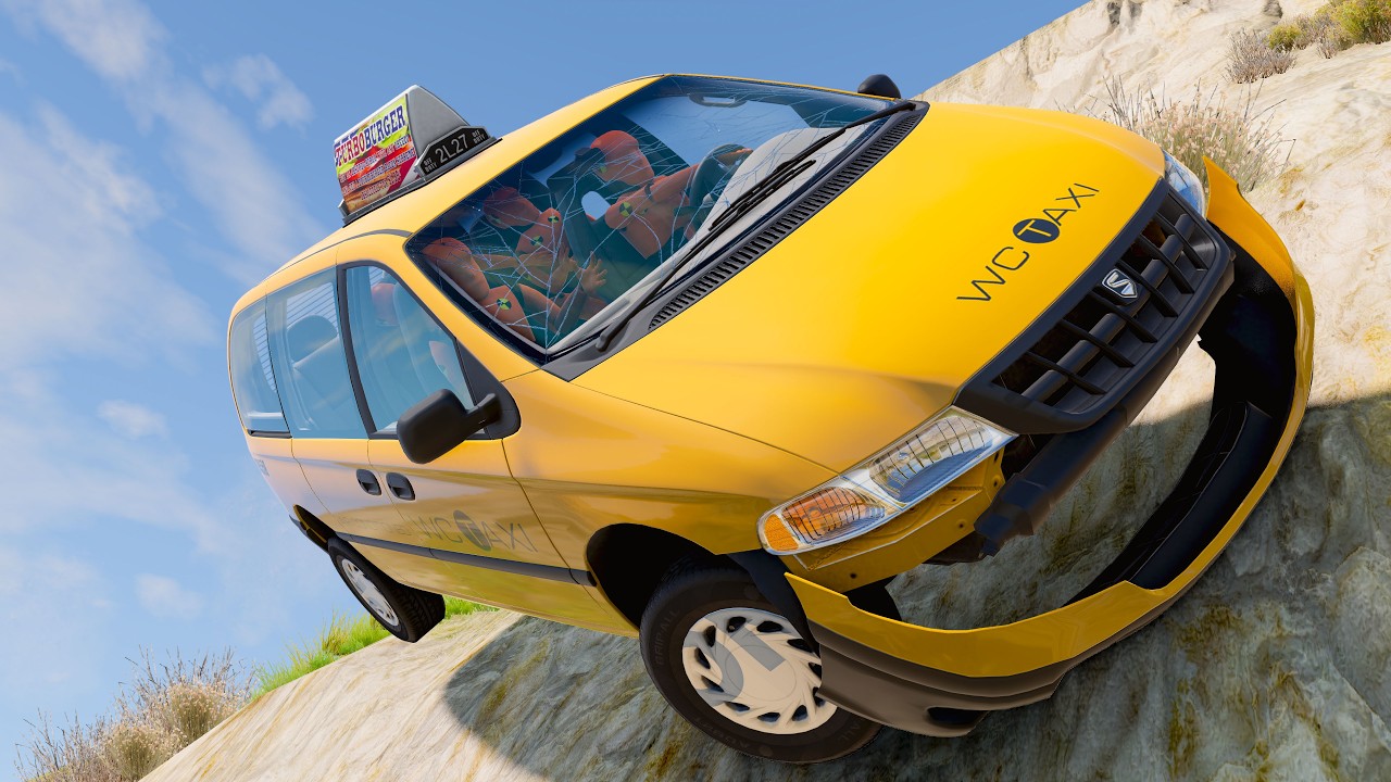 Cliff Roads #26 - Car Crashes | BeamNG Drive