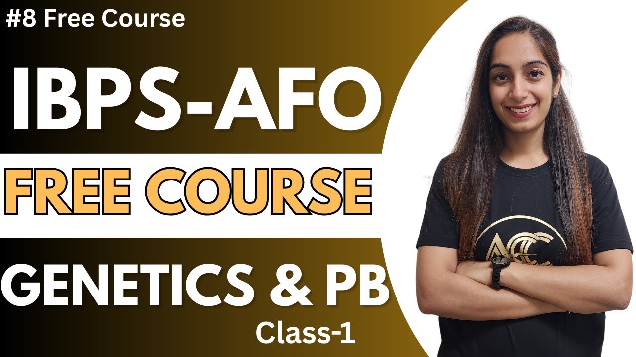 #8 Free Demo Course for Agriculture Exams | Genetics and Plant Breeding | Class-1 | Naman Ma'am