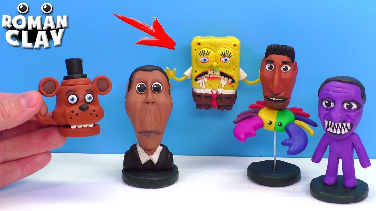 Obunga, Quandie, Freddy Mug ► Next Bots Roblox with Clay | Roman Clay
