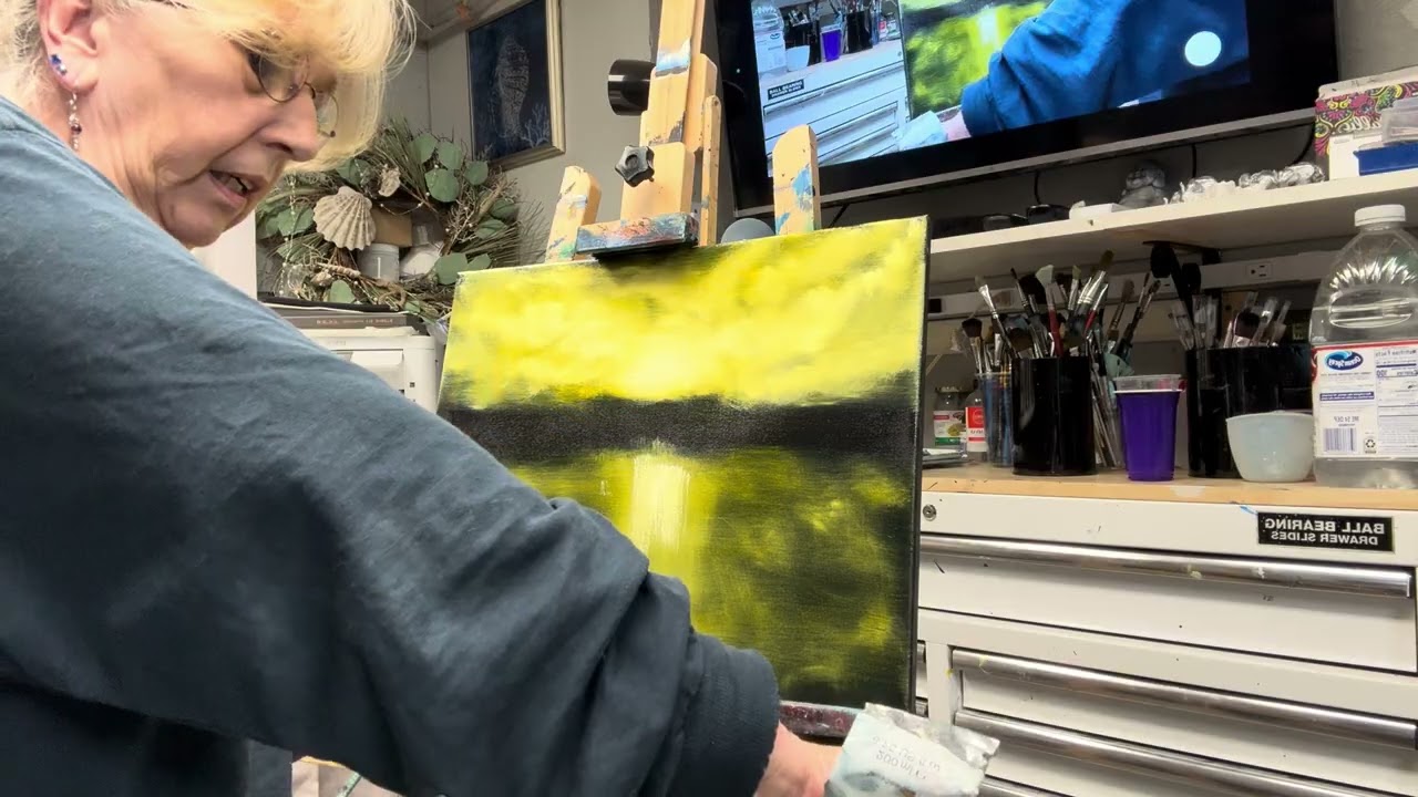 15- today I’m painting a vibrant landscape painting in oils 