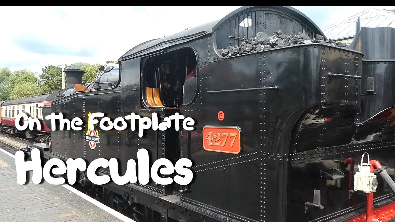 On the footplate of Hecules, GWR Engine, North Norfolk Railway