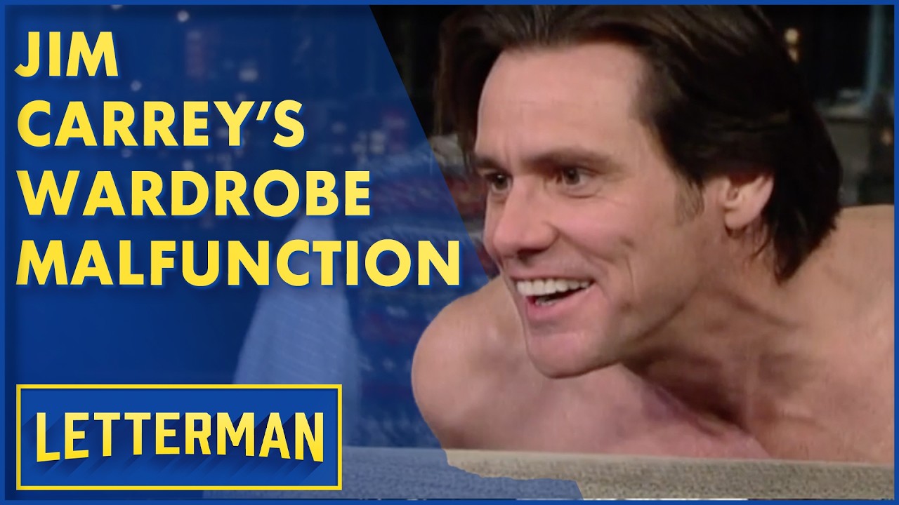 Jim Carrey's Wardrobe Malfunction | David Letterman