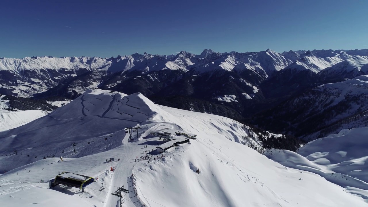 Drohnenflug über Serfaus-Fiss-Ladis am 05. Februar 2019