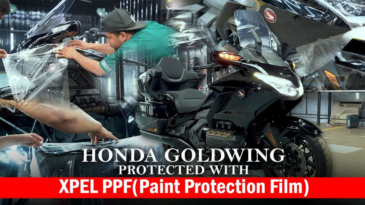 New Honda Goldwing is now protected with Xpel-paint protection film (PPF) at Vahan Detailing