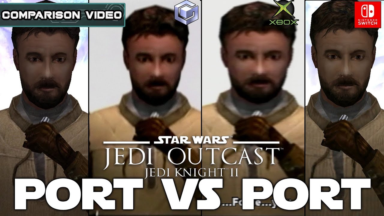 Сравнение Star Wars Jedi Outcast | ПК против Gamecube против Xbox против Switch | Порт против Пор...